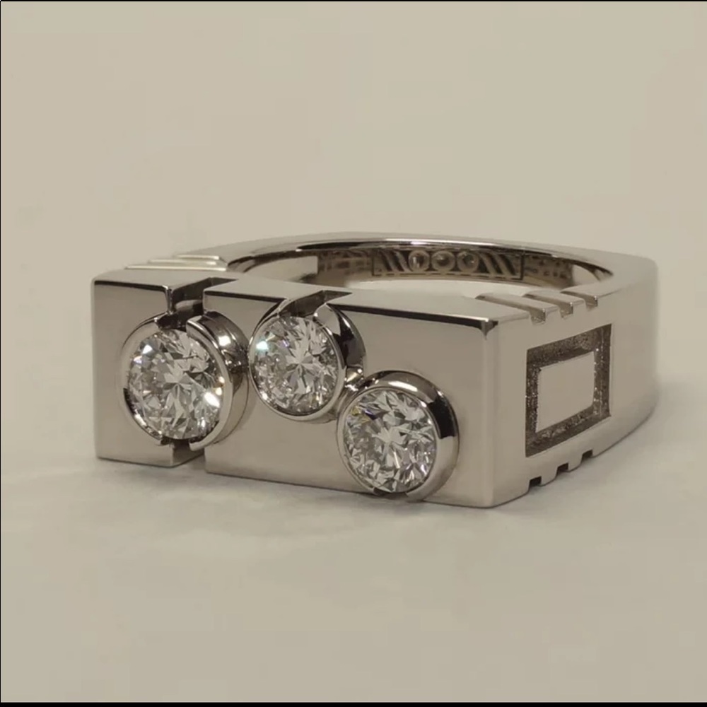 New Unisex 925 Silver Diamond Beautiful Ring 💍 - Picture 2 of 5